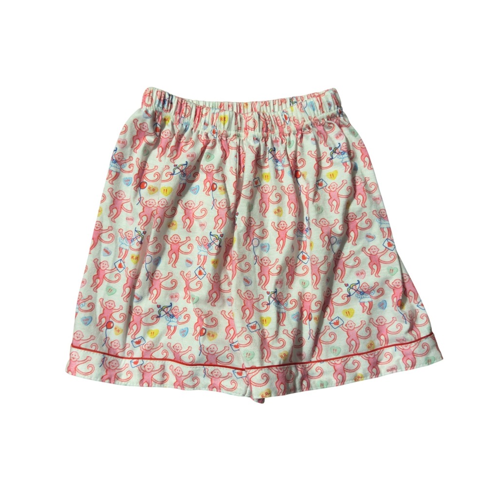 Roller Rabbit‎ "Be My Monkey" Pajama Shorts Women's Size S Pink Cotton